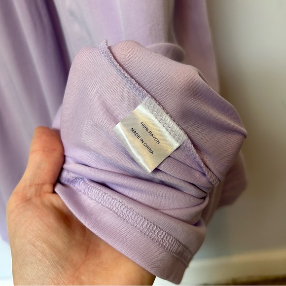 Pink Lily Boho Lavender Purple Crochet Maxi Dress Size Small - Picture 7 of 12